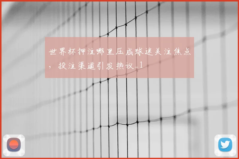 世界杯押注哪里压成球迷关注焦点,投注渠道引发热议_1
